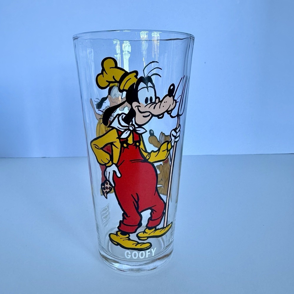 Vintage 1978 Goofy Walt Disney Pepsi Collector Series Glass Cup